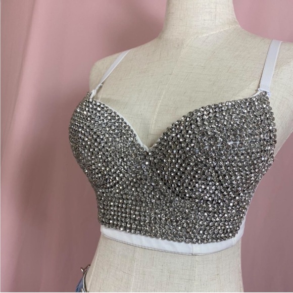 Tops - Diamanté corset